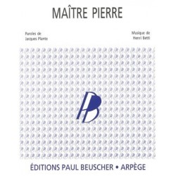 Partition PDF MAITRE PIERRE Yves MONTAND