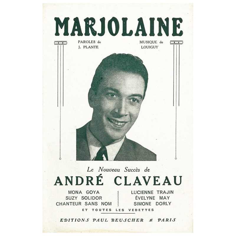 Partition PDF MARJOLAINE André CLAVEAU