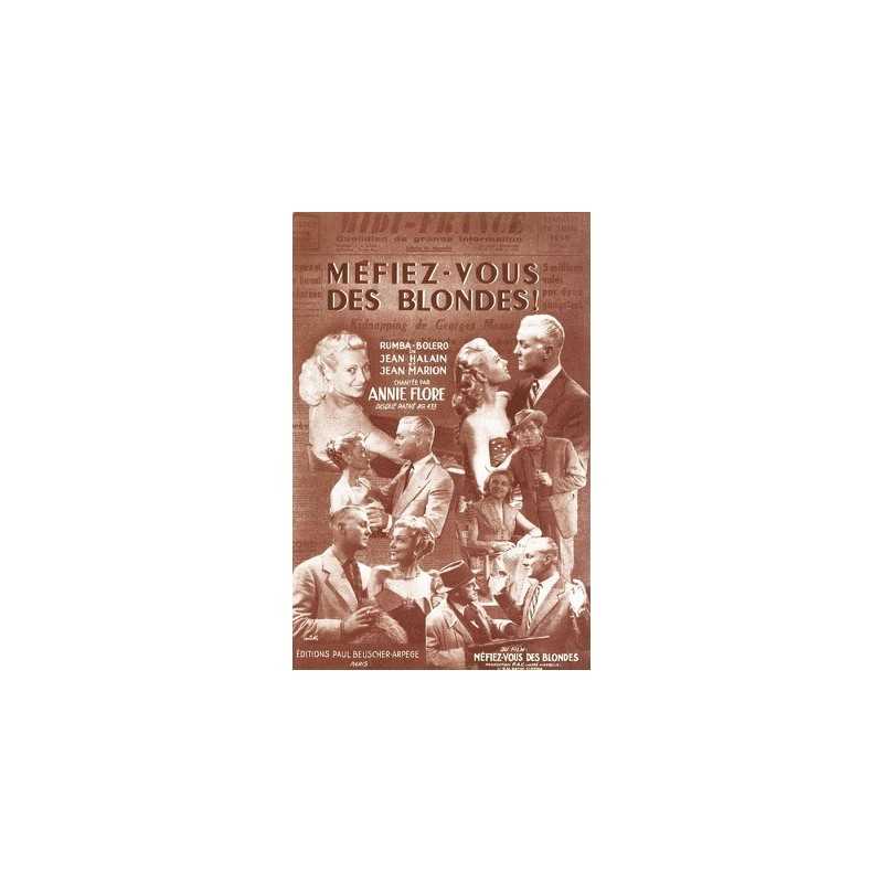Partition PDF MÉFIEZ-VOUS DES BLONDES Annie FLORE