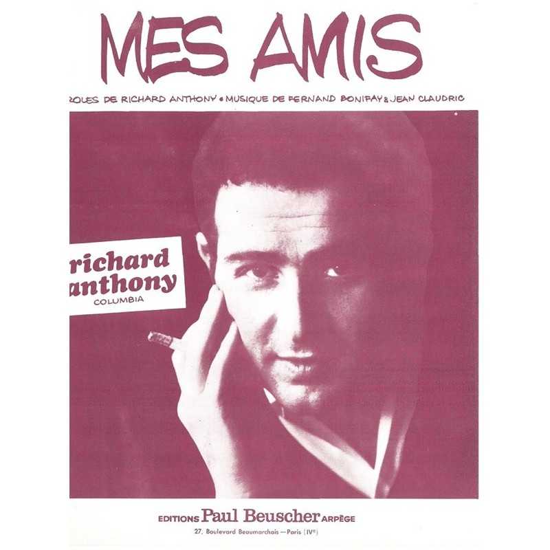 Partition PDF MES AMIS Richard ANTHONY