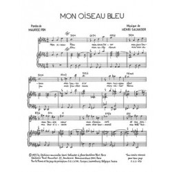 Partition PDF MON OISEAU BLEU Henri SALVADOR