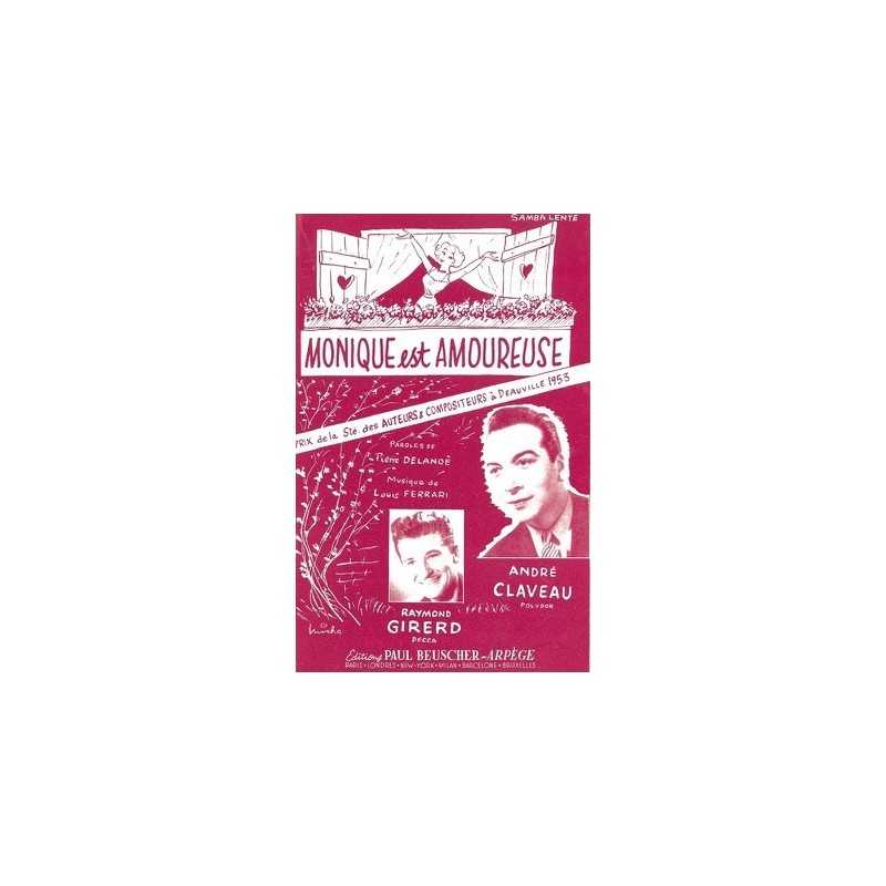 Partition PDF MONIQUE EST AMOUREUSE André CLAVEAU