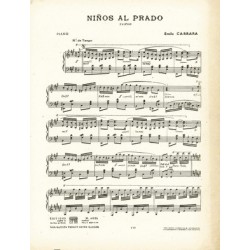 Partition PDF NINOS AL PRADO Émile CARRARA