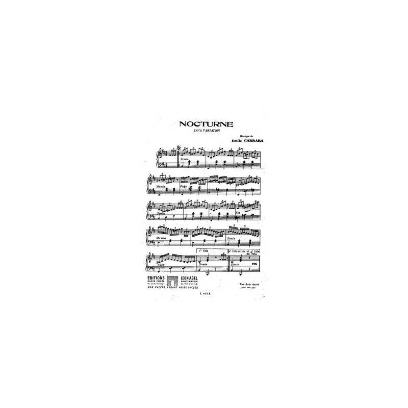 Partition PDF NOCTURNE Émile CARRARA