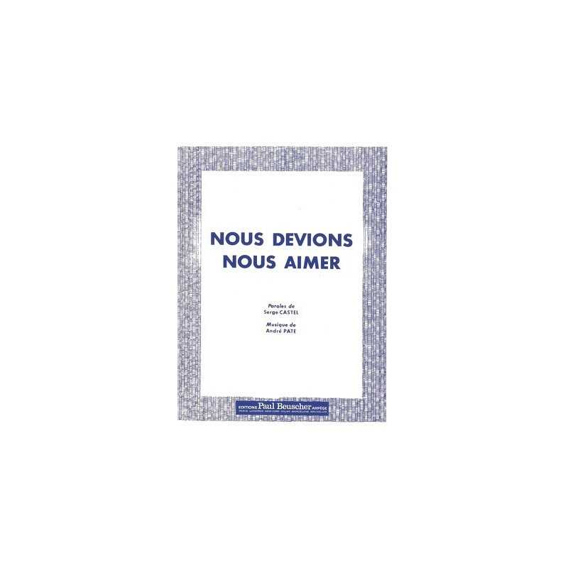 Partition PDF NOUS DEVIONS NOUS AIMER Miguel AMADOR