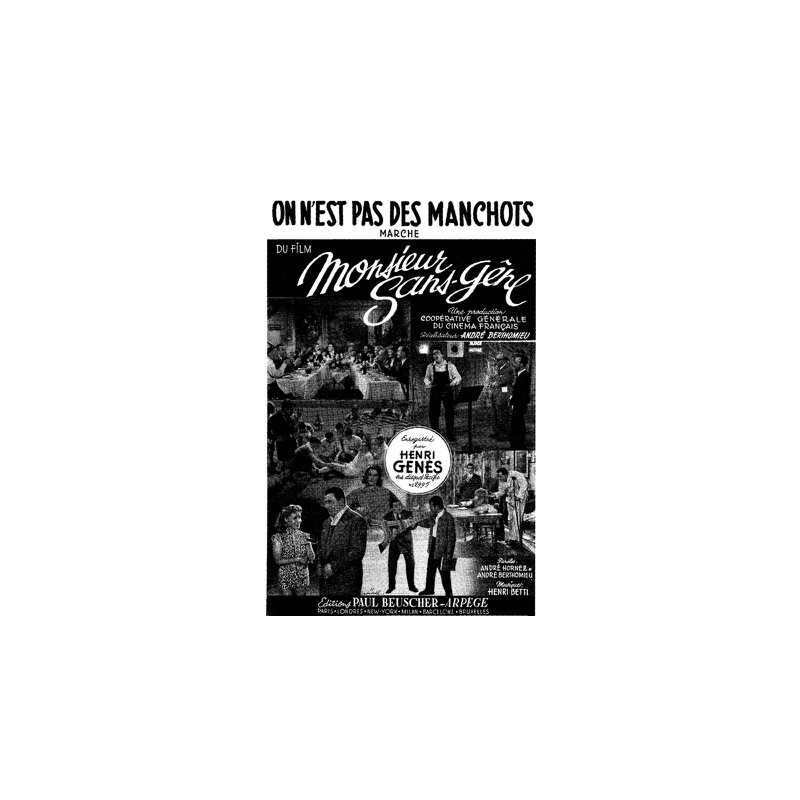 Partition PDF ON EST PAS DES MANCHOTS Henri GÉNÈS