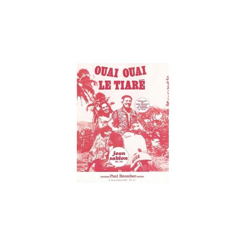 Partition PDF OUAI OUAI LE TIARÉ Jean SABLON