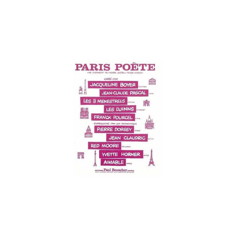 Partition PDF PARIS POETE Jacqueline BOYER