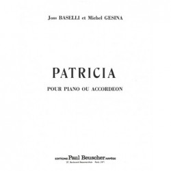 Partition PDF PATRICIA Joss BASELLI & Michel GÉSINA
