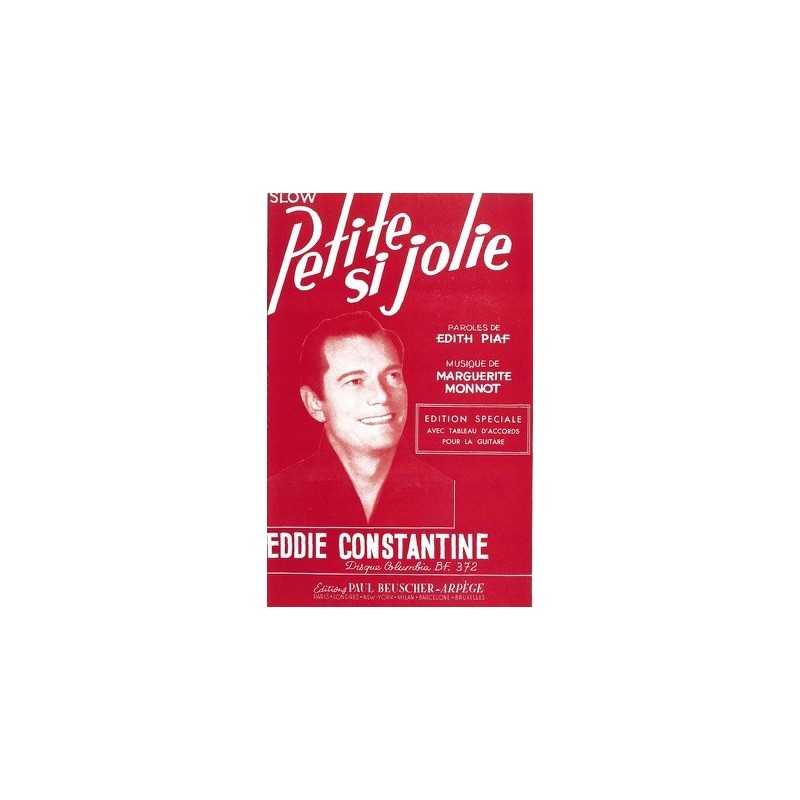 Partition PDF PETITE SI JOLIE Eddie CONSTANTINE