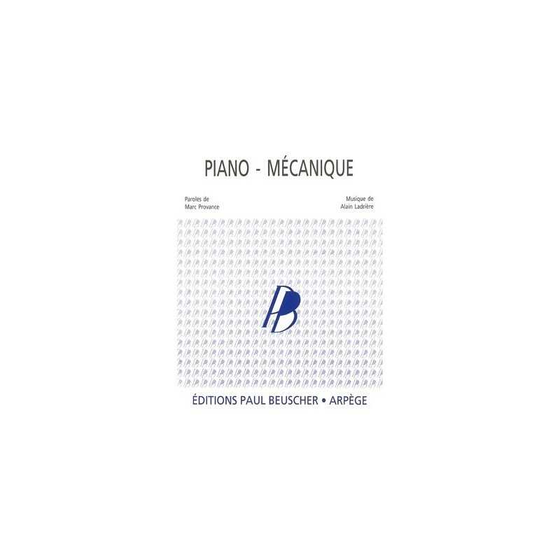 Partition PDF PIANO-MECANIQUE Marc PROVANCE