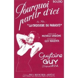 Partition PDF POURQUOI PARTIR D'ICI ? Guylaine GUY