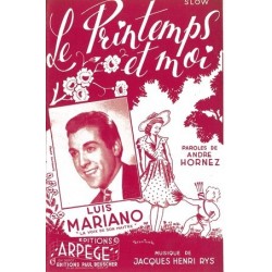 Partition PDF PRINTEMPS ET MOI Luis MARIANO
