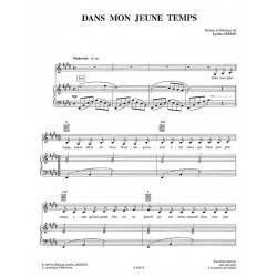 Sheet music DANS MON JEUNE TEMPS Lynda LEMAY PDF
