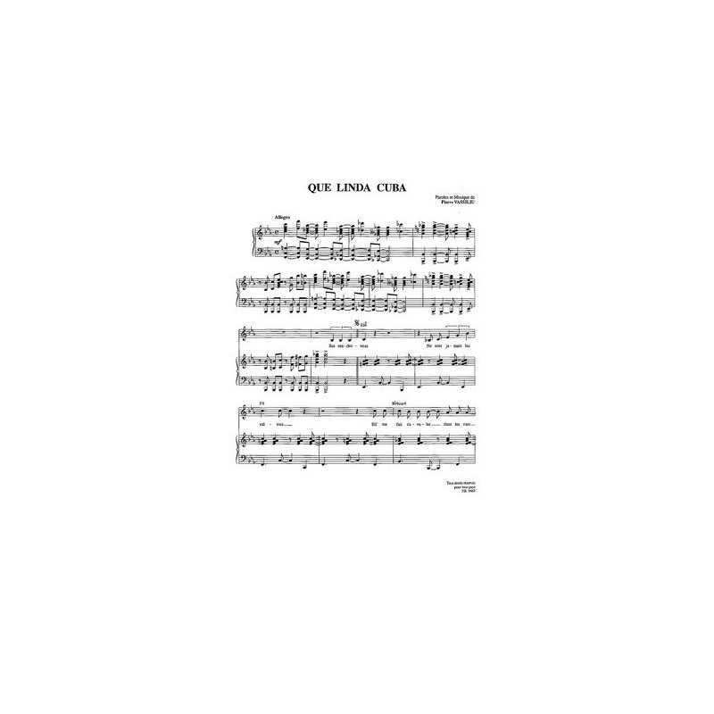 Partition PDF QUE LINDA CUBA