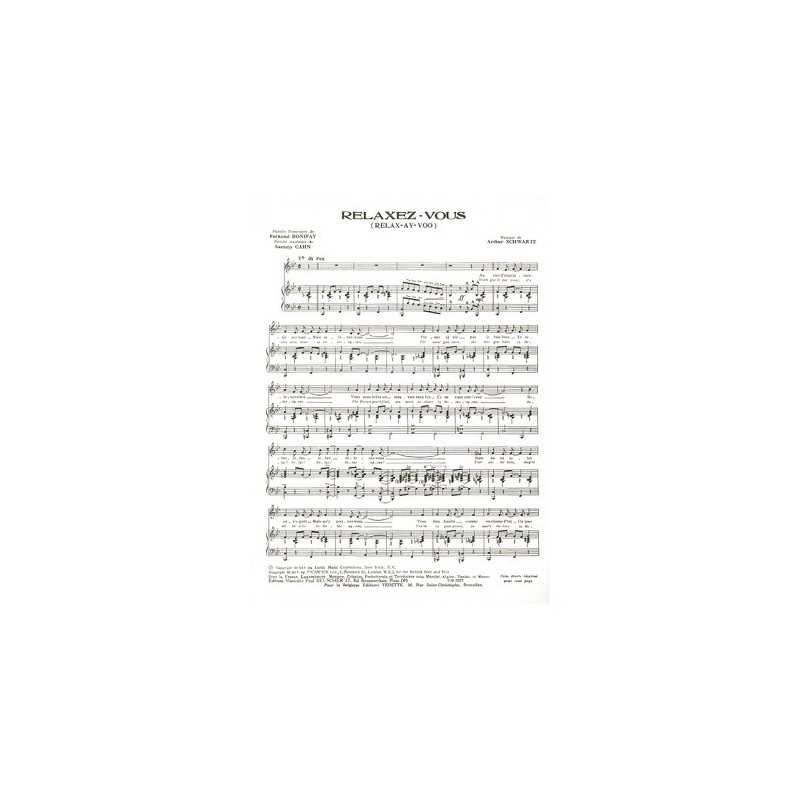 Partition PDF RELAXEZ-VOUS (RELAX-AY-VOO)