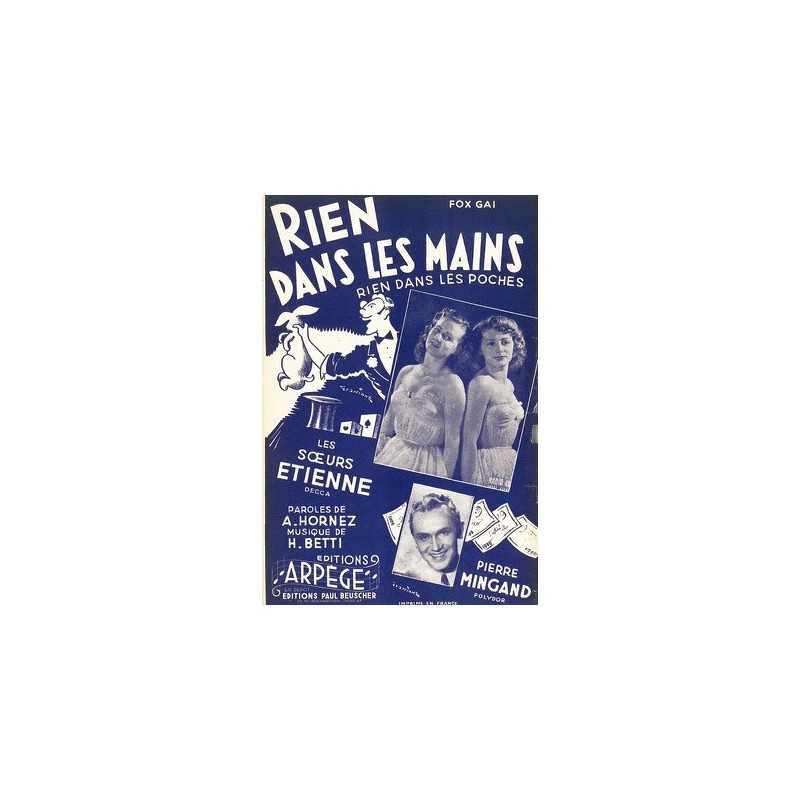 Partition PDF RIEN DANS LES MAINS