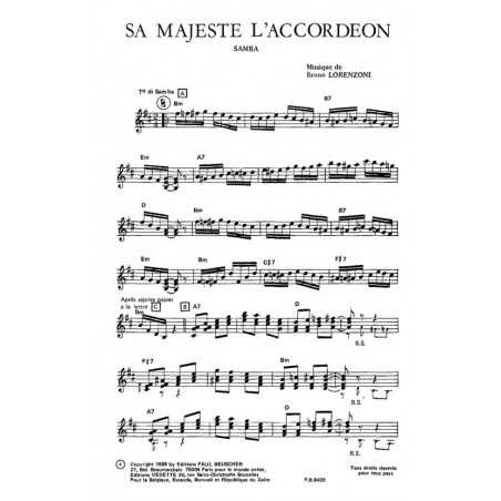 SA MAJESTÉ L'ACCORDÉON