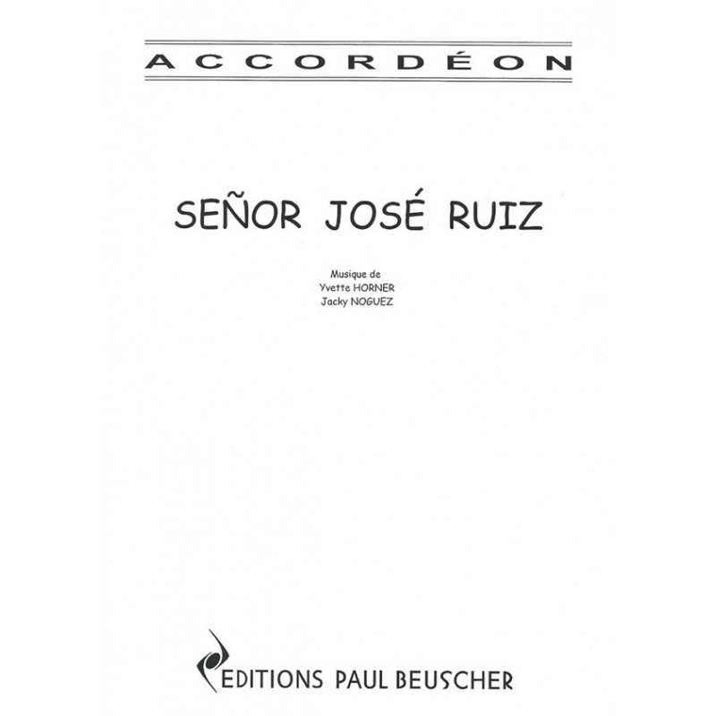Partition PDF SENOR JOSÉ RUIZ