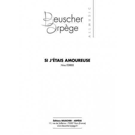 SI J'ÉTAIS AMOUREUSE