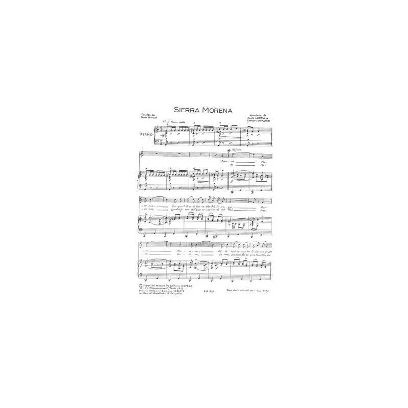 Partition PDF SIERRA MORENA
