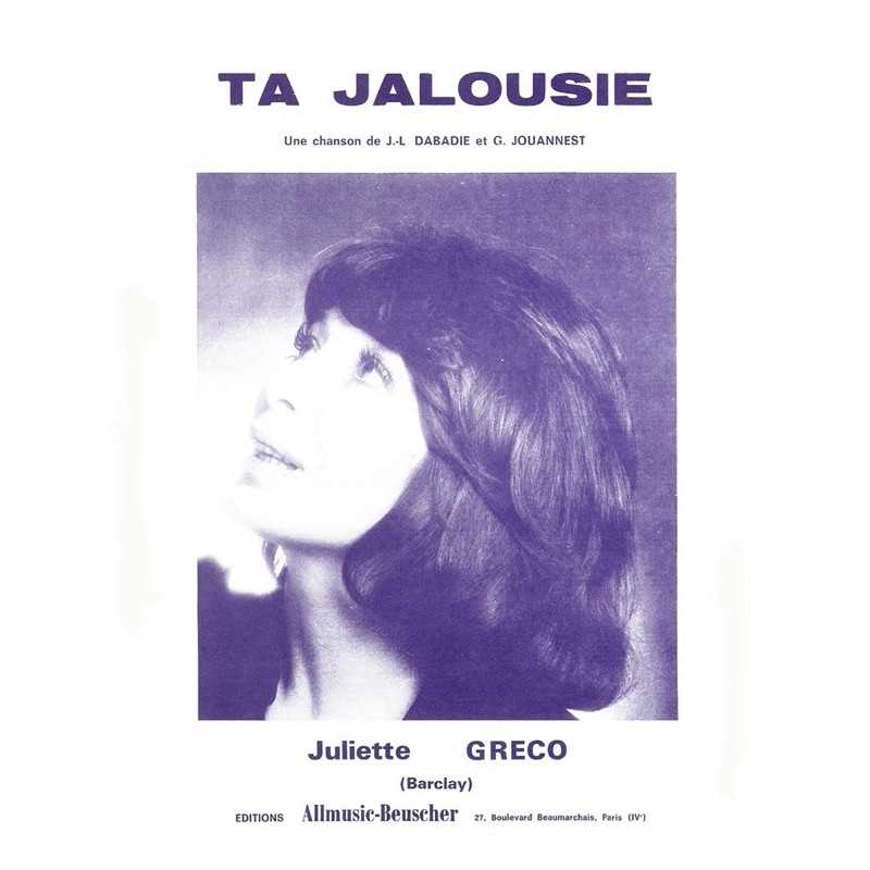 Partition PDF TA JALOUSIE