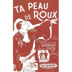 Partition PDF TA PEAU DE ROUX