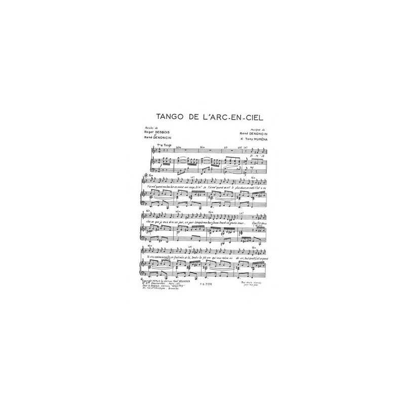 Partition PDF TANGO DE L'ARC EN CIEL