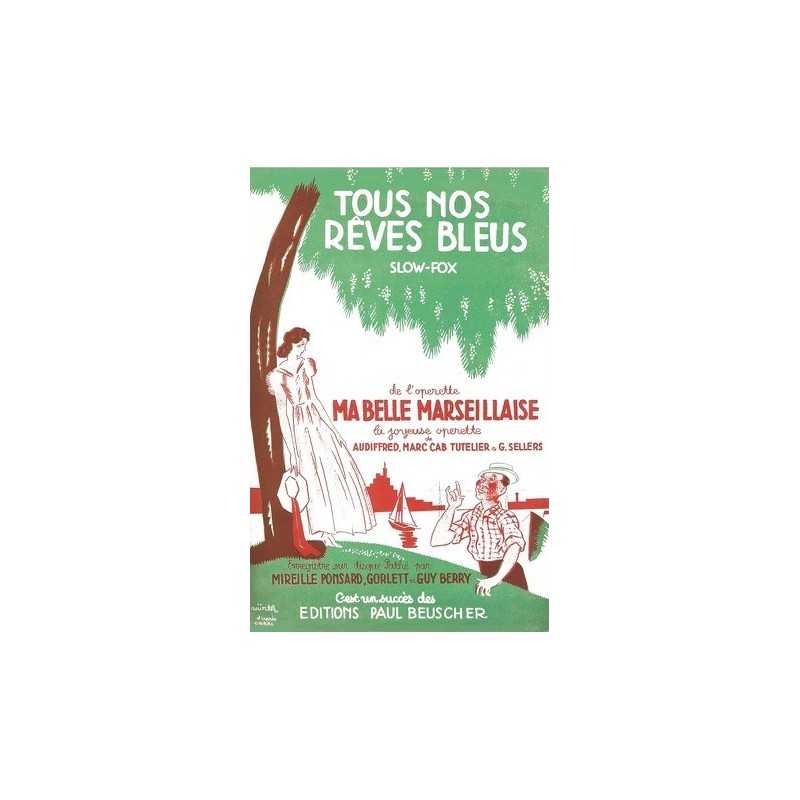 Partition PDF TOUS NOS RÊVES BLEUS