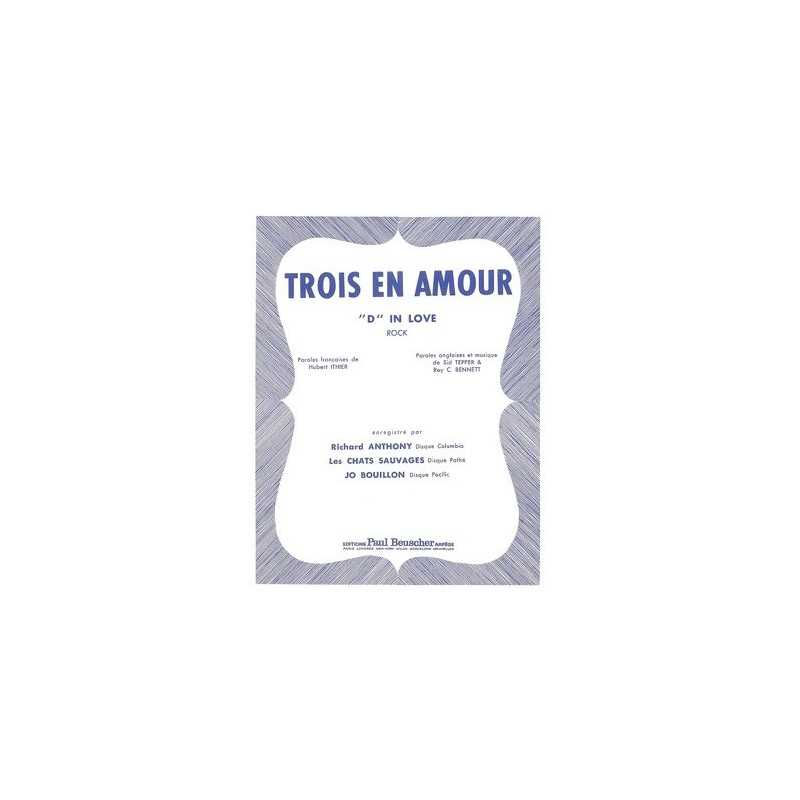 Partition PDF TROIS EN AMOUR