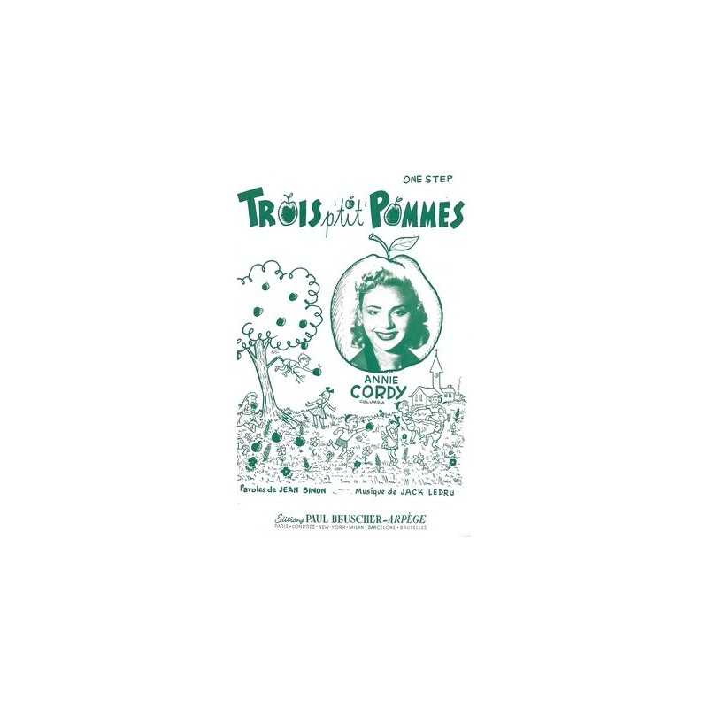Partition PDF TROIS P'TIT'S POMMES
