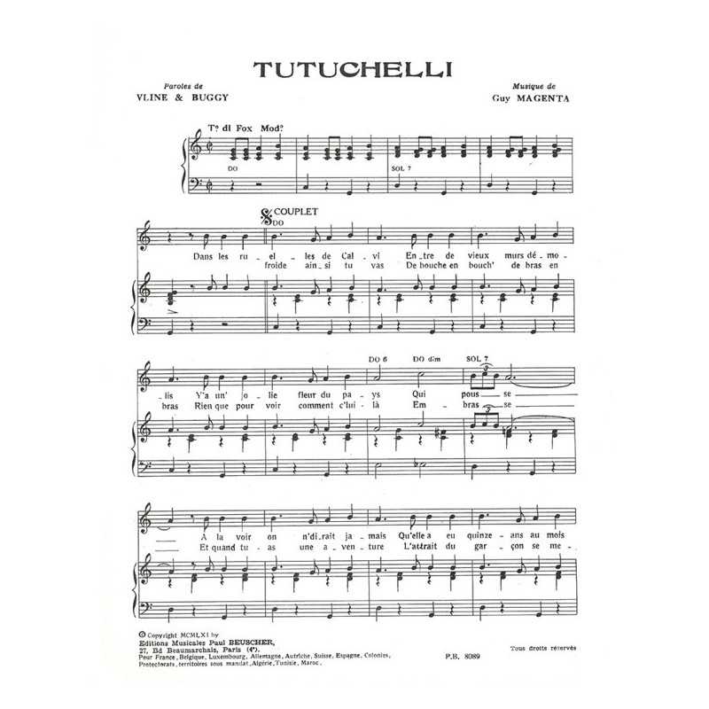 Partition PDF TUTUCHELLI