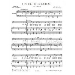 Partition PDF UN PETIT SOURIRE