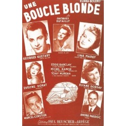 Partition PDF UNE BOUCLE BLONDE