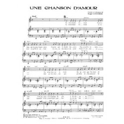 Partition PDF UNE CHANSON D'AMOUR