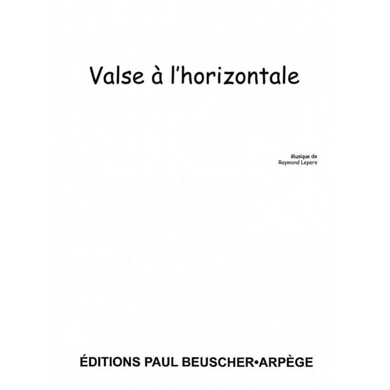 Partition PDF VALSE À L'HORIZONTALE