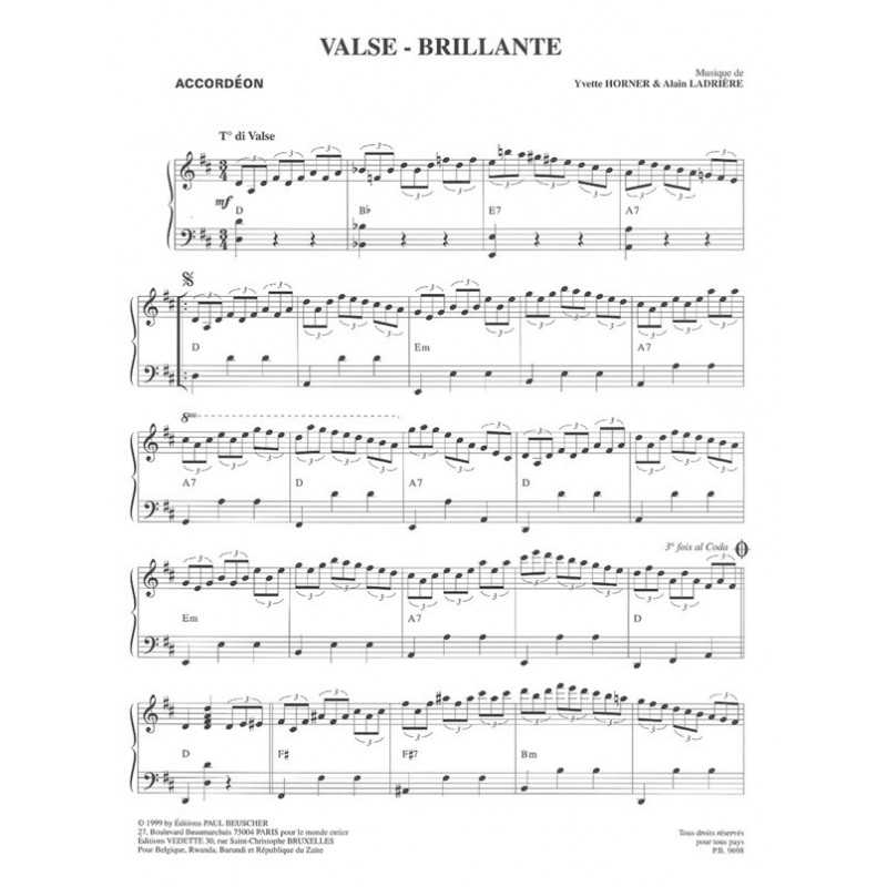 Partition PDF VALSE BRILLANTE