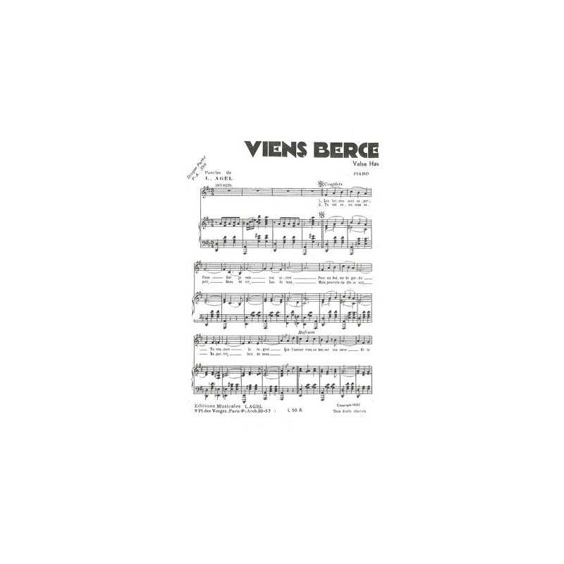 Partition PDF VIENS BERCER TON CŒUR