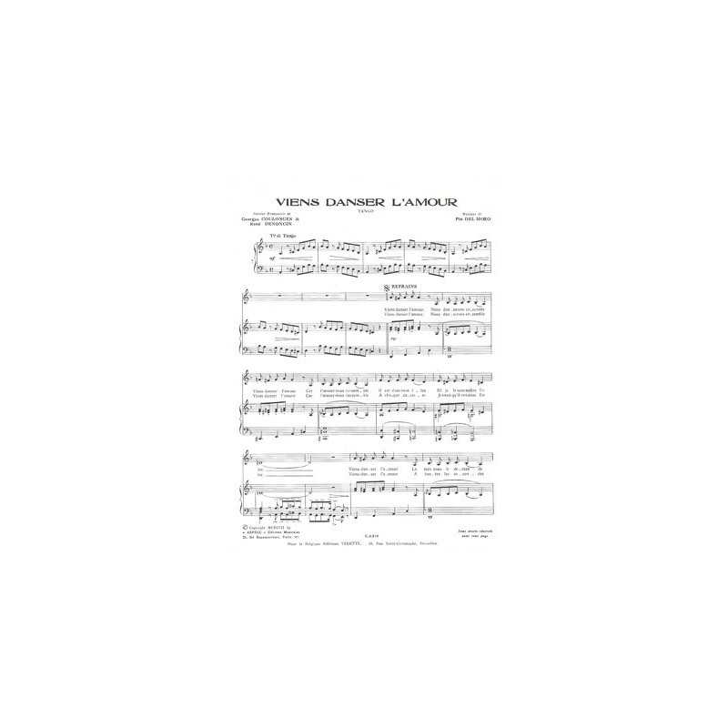 Partition PDF VIENS DANSER L'AMOUR