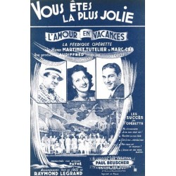 Partition PDF VOUS ÊTES LA PLUS JOLIE