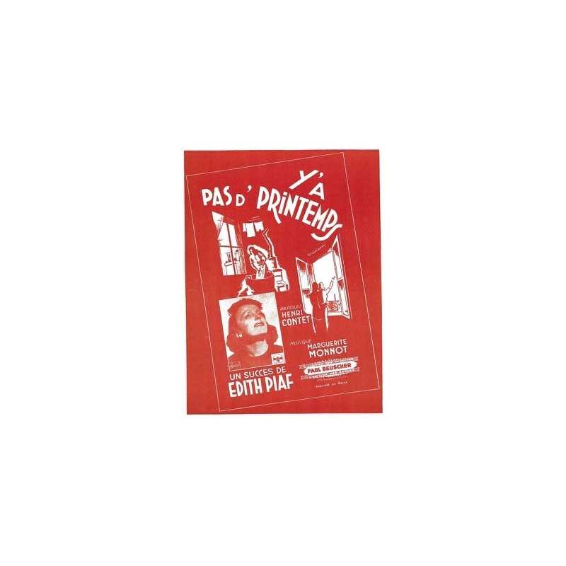 Partition PDF Y'A PAS D'PRINTEMPS