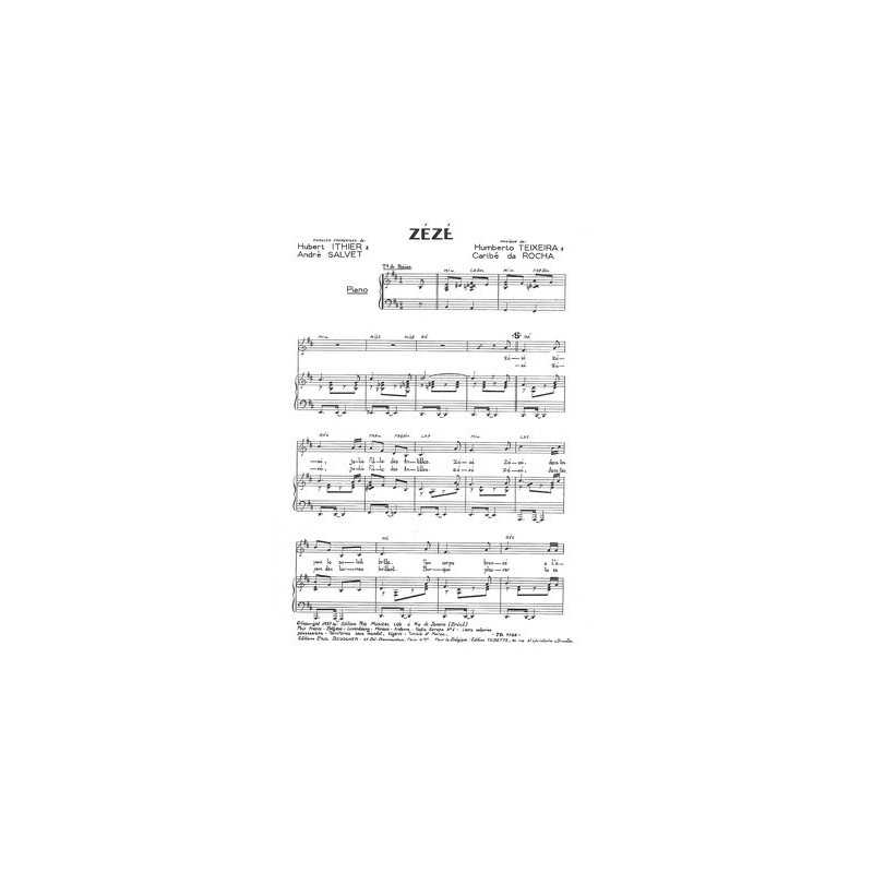 Partition PDF ZÉZÉ
