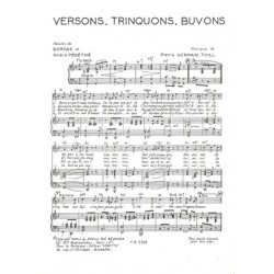 Sheet music PDF VERSONS TRINQUONS BUVONS BORDAS