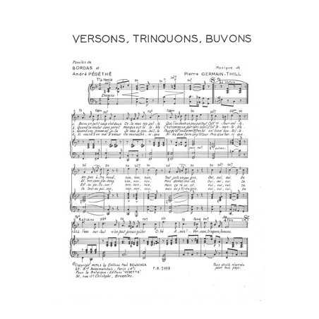 VERSONS, TRINQUONS, BUVONS