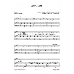 Sheet music AMOURS LOUISE ATTAQUE PDF