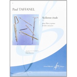 Partition SICILIENNE ÉTUDE OPUS 7 Paul TAFFANEL