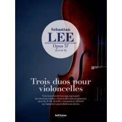 Partition TROIS DUOS POUR VIOLONCELLES OP.37 LIVRE 2 Sebastien Lee