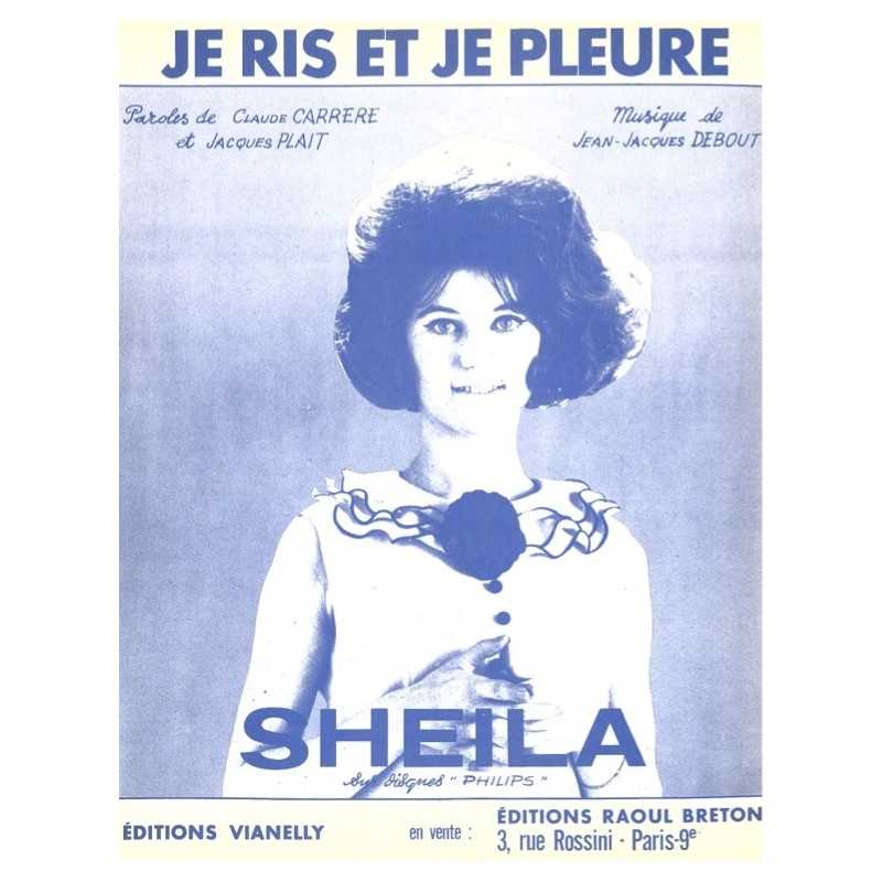 Partition JE RIS ET JE PLEURE SHEILA