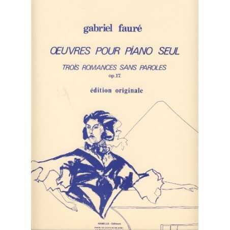 TROIS ROMANCES SANS PAROLES OP.17
