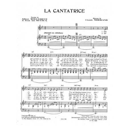 LA CANTATRICE
